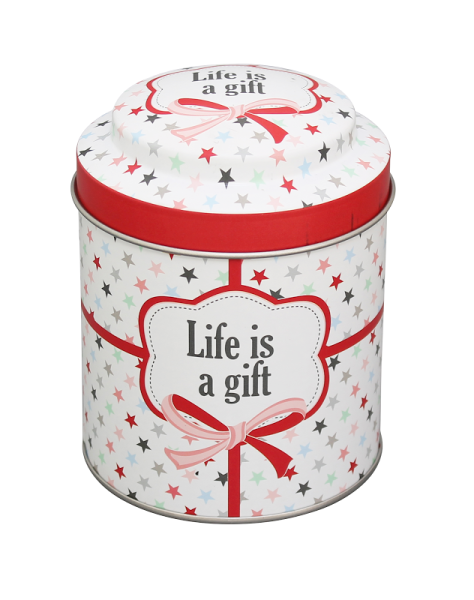 Tin Box Blechdose "Life is a gift" 