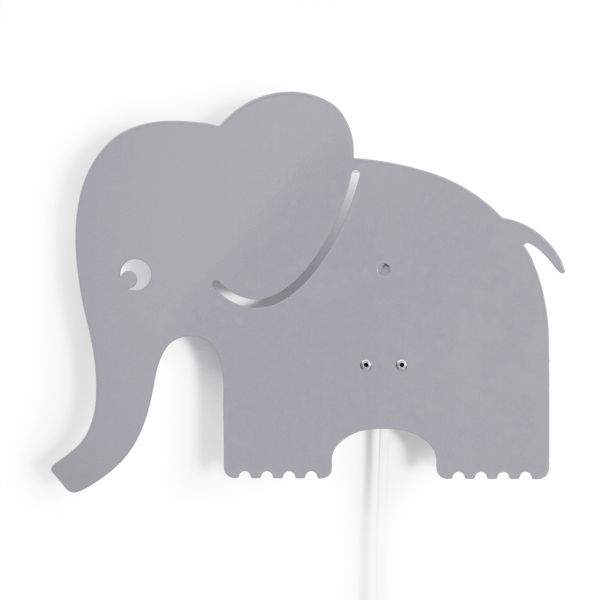 Wandlampe Elefant grau 