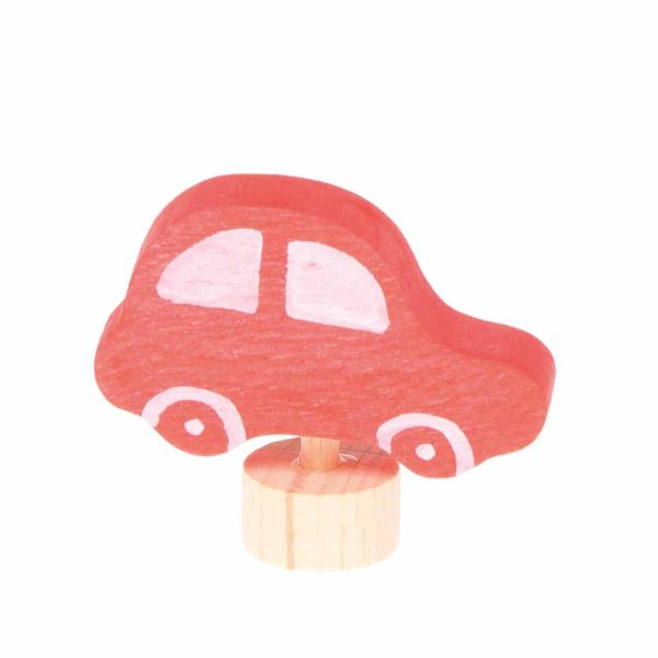 Steckfigur Auto rot 