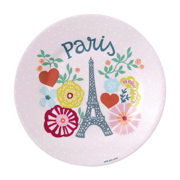 Dessertteller pink "Eiffelturm"  20 cm 