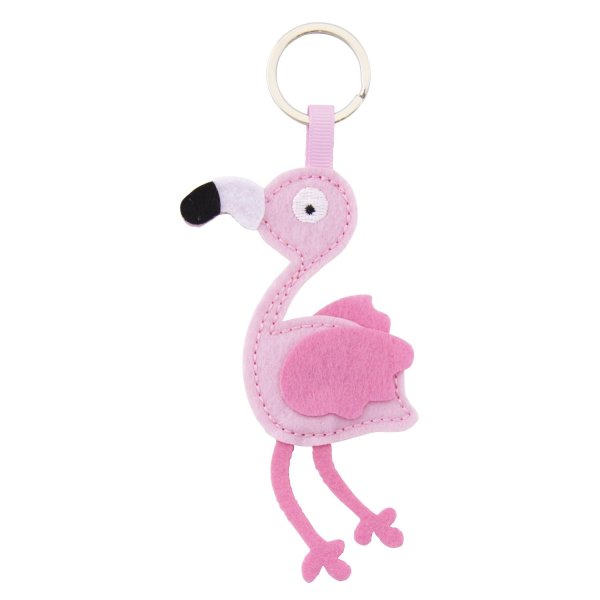 Filz Schlüsselanhänger Flamingo 